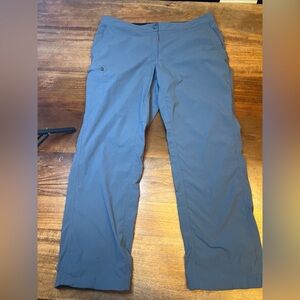 LLBEAN Women’s Hiking Pants Size 16 Regular Blue Adjustable Comfort Waist